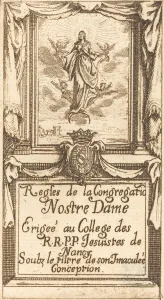 Nancy Prints: Frontispiece for The Rules of the Order of Our Lady. Creator: Jacques Callot