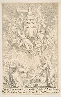 Claude Gillot Gallery: Frontispiece to the series The Life of Christ.n.d. Creators: Claude Gillot
