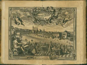 Frontispiece of the Sperontes, singende Muse an der Pleisse, 1736 Frontispiece of the Sperontes, singende Muse an der Pleisse, 1736