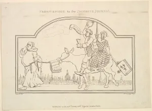 Jacobites Collection: Frontispiece to 'The Jacobites Journal', November 27, 1781