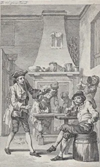 Frontispiece to Tobias Smollett's Roderick Random, 1748. Creator: Charles Grignion Frontispiece to Tobias Smollett's Roderick Random, 1748. Creator: Charles Grignion