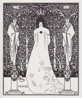 Gods Gallery: Frontispiece for Venus and Tannhauser, 1895. Creator: Aubrey Beardsley