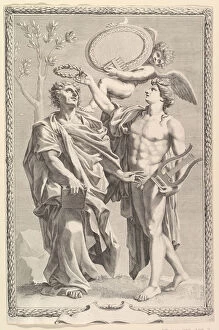 Nicholas Poussin Gallery: Frontispiece: Virgil, Publii Virgilii Maronis Opera, 1641. Creator: Claude Mellan