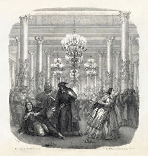 Masked Ball Gallery: Frontispiece of the vocal score of opera Un Ballo in maschera by Giuseppe Verdi, 1860