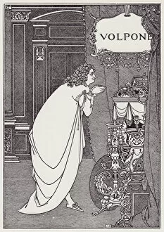 Wealthy Gallery: Frontispiece to Volpone by Ben Jonson, 1898. Creator: Aubrey Beardsley