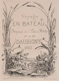Waterlily Gallery: Frontispiece, Voyage en bateau, 1862. Creator: Charles Francois Daubigny