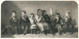 Schoolchild Prints: The Frown, 1842, (1917). Artist: Thomas Webster