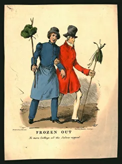 Celery Prints: Frozen Out, c1830. Creator: Unknown