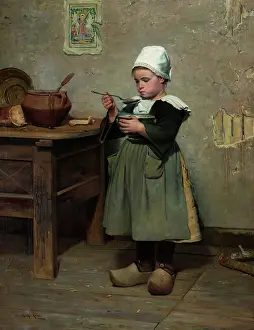 Kitchen Prints: A Frugal Meal, 1888. Creator: Alexander Mackenzie