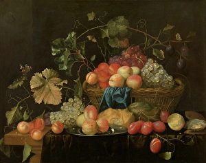 Fruit Basket Prints: Fruit, 1659. Creator: Theodor Aenvanck