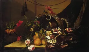 Incident Prints: Fruit and Flowers, 1650. Creator: Jean-Baptisite Monnoyer