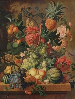 Fruit and Flowers, 1789, (1938). Artist: Paul Theodor van Brussel