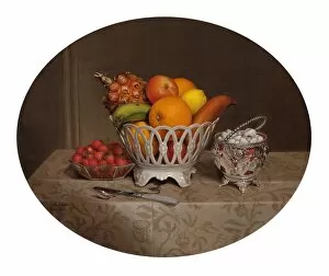 Apples Collection: Fruit Piece, 1860. Creator: Hannah Brown Skeele
