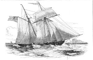 Schooner Gallery: Fruit Schooner, 1844. Creator: Unknown