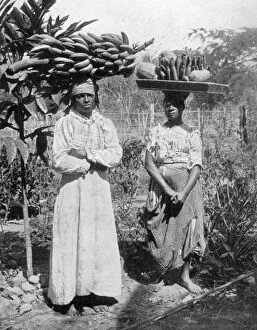 Jamaican Collection: Fruit sellers, Jamaica, c1905. Artist: Adolphe Duperly & Son