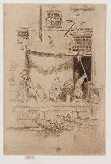 Fruit Stall Prints: Fruit Stall, 1879-1880. Creator: James Abbott McNeill Whistler