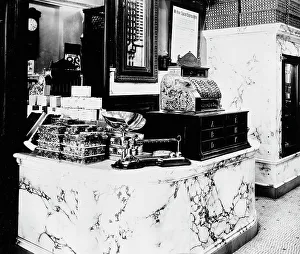 Weighing Scales Prints: Fruit store at Philadelphia, Pa. between 1895 and 1910. Creator: Unknown