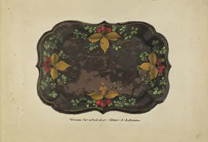 Anderson Elmer G Prints: Fruit Tray, c. 1937. Creator: Elmer G Anderson