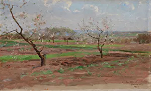 Blooming Prints: Fruit-Trees in Bloom, Suresnes, 1890. Creator: Victor Westerholm