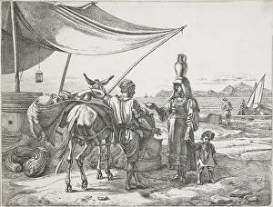 Awning Prints: Fruttajuolo di Napoli (Fruit seller of Naples), 1822. Creator: Johann Adam Klein