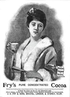 Brand Name Prints: Fry's Pure Concentrated Cocoa, 1890. Creator: Unknown