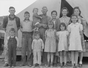 Displaced Persons Collection: FSA migratory labor camp, Brawley, Imperial Valley, 1939. Creator: Dorothea Lange