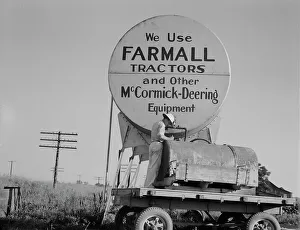 Mississippi United States Of America Prints: Fuel station on the Aldridge Plantation, Mississippi, 1937. Creator: Dorothea Lange