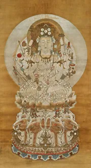 Yoga Prints: Fugen Bosatsu (Samantabhadra), 18th century. Creator: Unknown Master