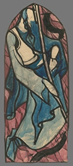 1940 Prints: Fujara player, 1940-1944. Creator: Jan Novak