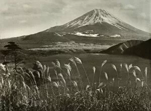Ponting Collection: Fuji and the Kaia Grass, 1910. Creator: Herbert Ponting