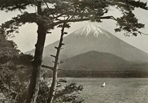 In Lotus Land Japan Prints: Fuji From Lake Shoji, 1910. Creator: Herbert Ponting