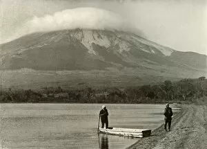 Villager Gallery: Fuji from Three-Days-Moon Lake, 1910. Creator: Herbert Ponting