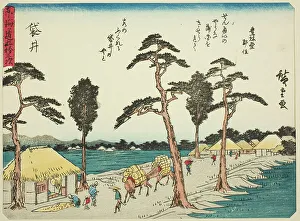 Tokaido Prints: Fukuroi, from the series Fifty-three Stations of the Tokaido (Tokaido gojusan tsugi)