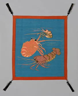 Fukusa (Gift Cover), Japan, late Edo period (1789-1868)/ Meiji period (1868-1912), 19th century. Creator: Unknown
