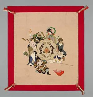 Fukusa (Gift Cover), Japan, late Edo period (1789-1868)/ Meiji period (1868-1912), 19th century. Creator: Unknown