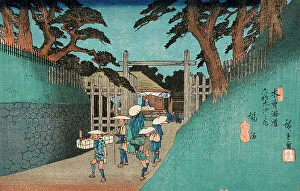 Shukuba Prints: Fukushima, Station 38, c1838. Creator: Ando Hiroshige