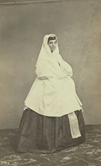 Caucasus Asia Prints: Full-length portrait of Georgian woman