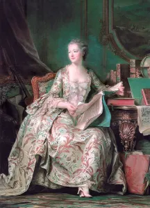 World History Prints: Full-length portrait of the Marquise de Pompadour (1721-1764)