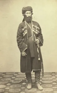 Caucasus Prints: Full-length portrait of Transcaucasian man