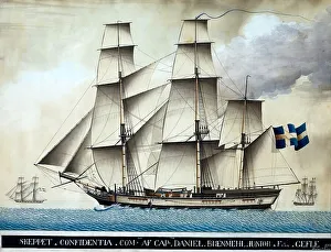 The full-rigger Confidentia, 1797. Creator: Andrea Capanna