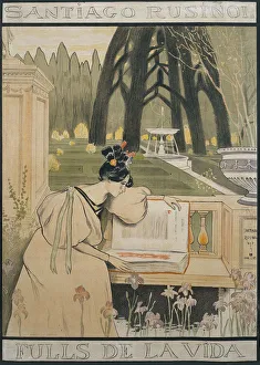 Rusiñol Prints: Fulls de la vida (Poster). Artist: Rusinol, Santiago (1861-1931)