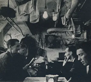 Mess Deck Prints: Functional use of space on the mess deck, 1941. Artist: Cecil Beaton