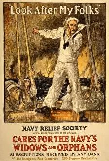 Lifeboat Collection: Fundraising campaign for the Navy Relief Society, 1917