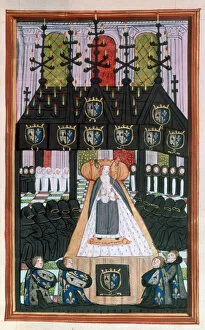 Images Dated 27th November 2006: Funeral of Anne of Britanny, Notre Dame, Paris, 1514, (16th century)