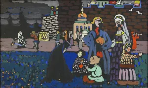 Tempera On Paper Prints: Funeral. Artist: Kandinsky, Wassily Vasilyevich (1866-1944)