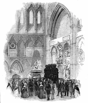 Westminster Abbey Collection: Funeral of Campbell, the Poet, in Westminster Abbey, 3 July 1844. Creator: Unknown
