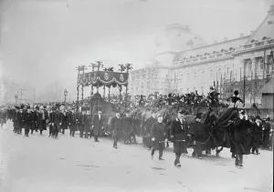 December Prints: Funeral cortege for King Leopold, Belgium, 1910. Creator: Bain News Service