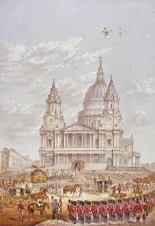 Escorting Collection: Funeral of the Duke of Wellington, St Pauls Cathedral, City of London, 18 November, 1852