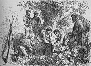 Ashanti Campaign Gallery: Funeral of Eyre, c1880. Artist: Joseph Swain
