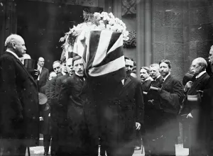Consul General Prints: Funeral of J.L. Griffiths, 1914. Creator: Bain News Service